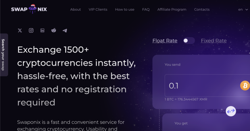 Swaponix.io Review: Crypto Exchange Scam