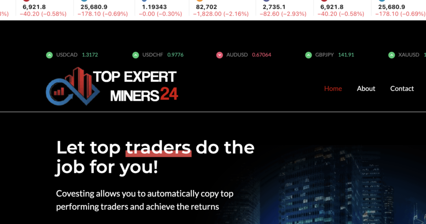 Topexpertminers24.live Review: Crypto Trading Scam