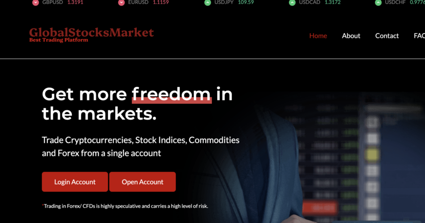 Globalstocksmarket.live Concise Scam Review