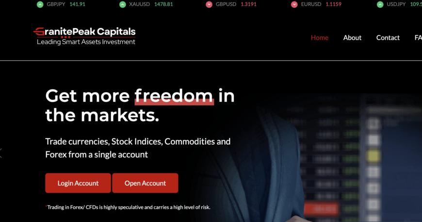Granitepeakcapitals.live Scam Review