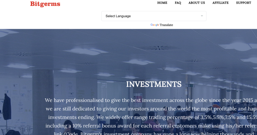Bitgerms.com Detailed Scam Overview