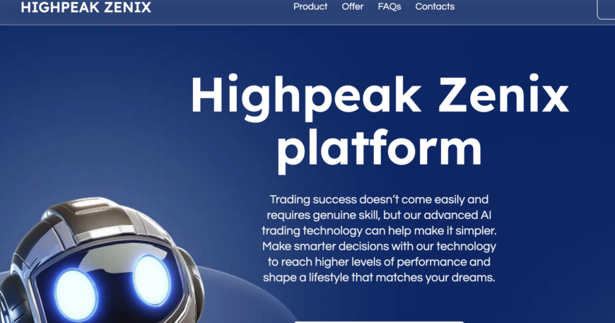 Highpeakzenix.org Review: Digital Investment Scam