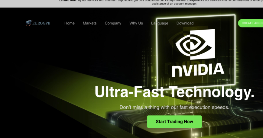 Eurogpb.com: Unregulated Trading Platform