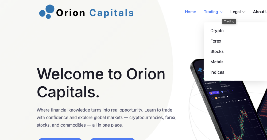 Orion-capitals.com Detailed Scam Analysis