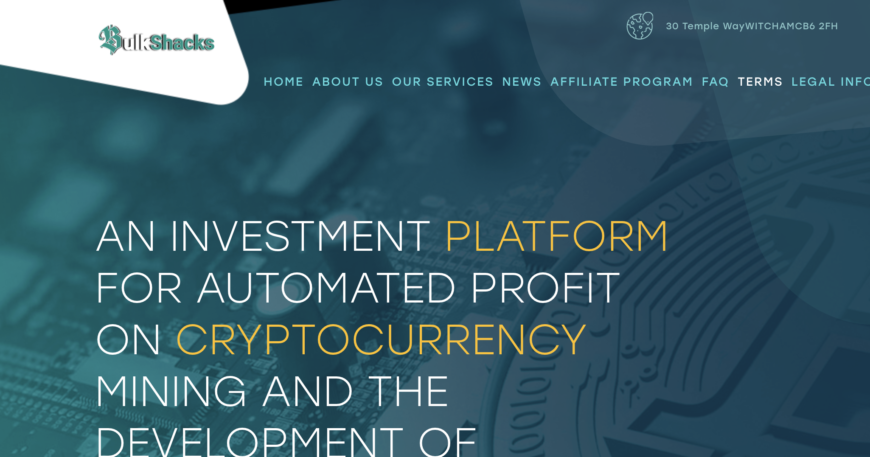 Bulkshacks.net: Crypto Investment Fraud